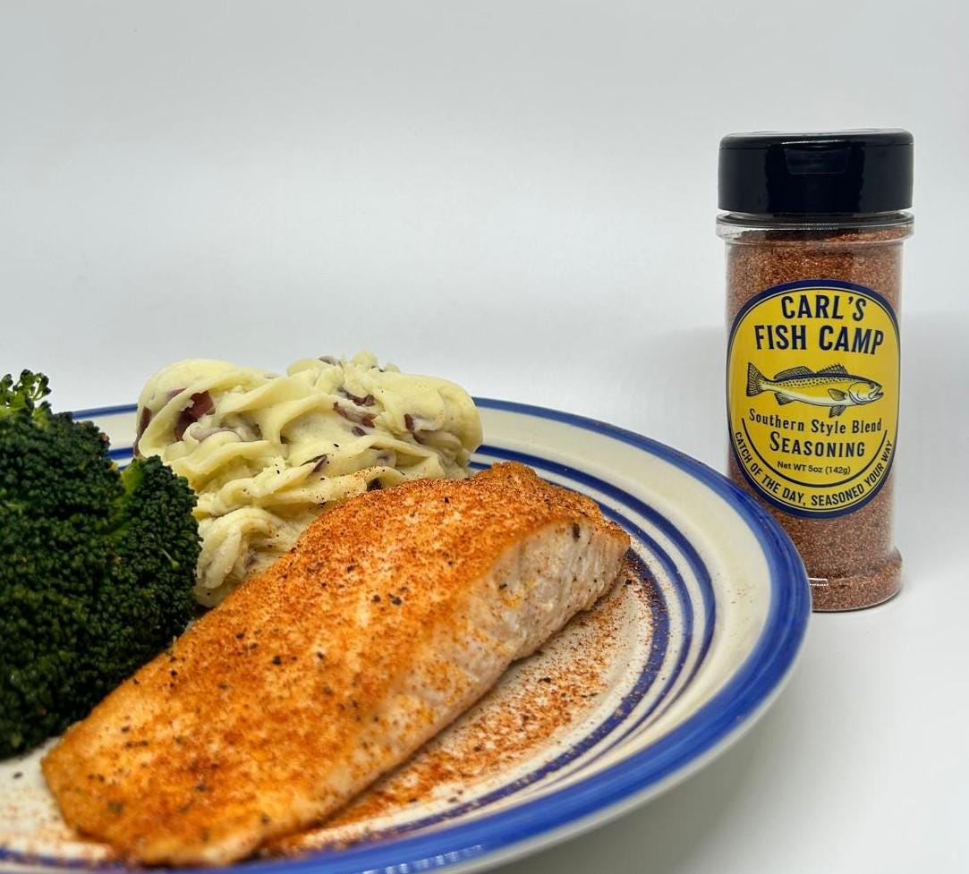 3pk Fish and Seafood Seasoning - Bold Flavor, Great on Trout, Shrimp & Chicken